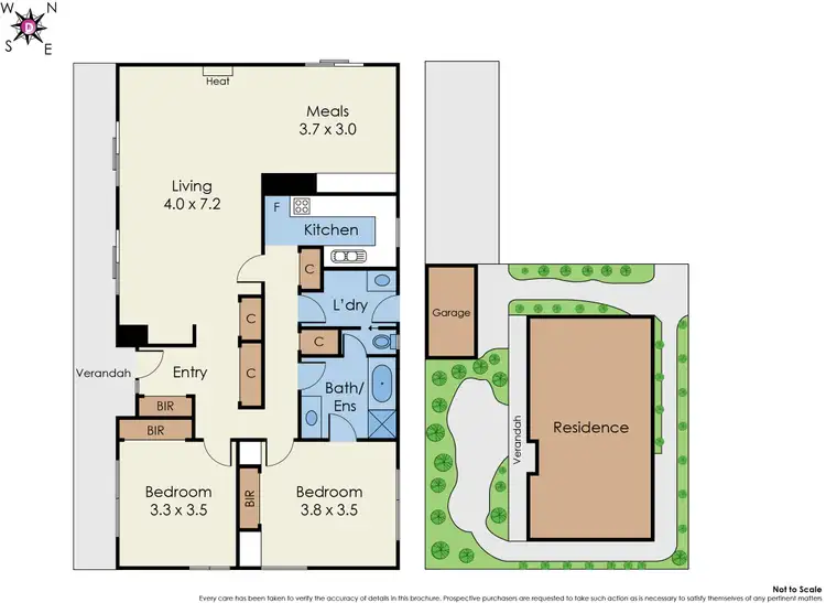 Floorplan of Homely townhouse listing, 2/4 Sixth Street, Parkdale VIC 3195