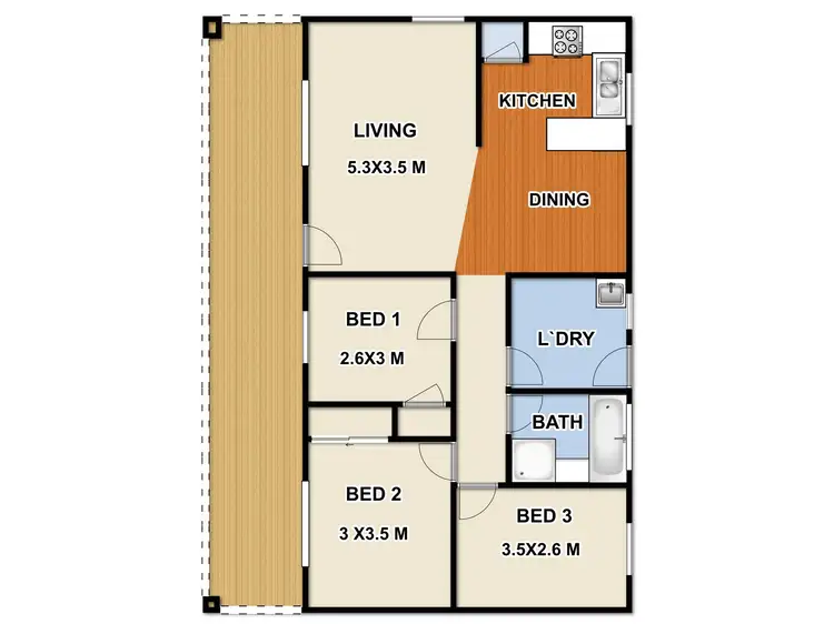 Floorplan of Homely house listing, 2 Delmont Court, Cranbourne VIC 3977