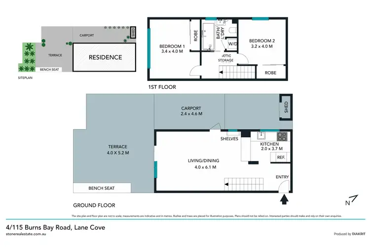 Floorplan of Homely townhouse listing, 4/115-119 Burns Bay Road, Lane Cove NSW 2066
