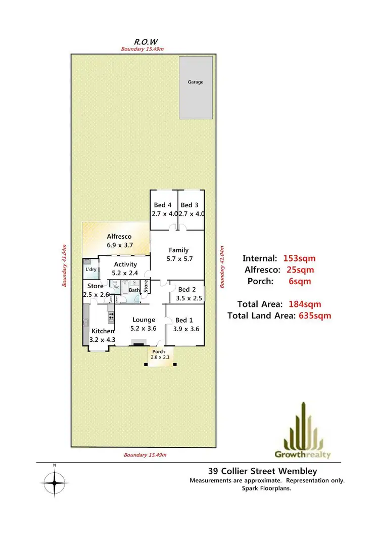 Floorplan of Homely house listing, 39 Collier Street, Wembley WA 6014