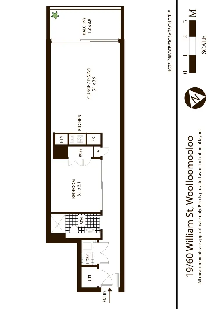 Floorplan of Homely apartment listing, Level 5/19/60-70 William Street, Woolloomooloo NSW 2011