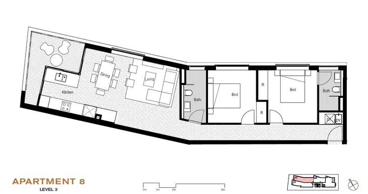 Floorplan of Homely apartment listing, 8/64-66 Cook Road, Centennial Park NSW 2021