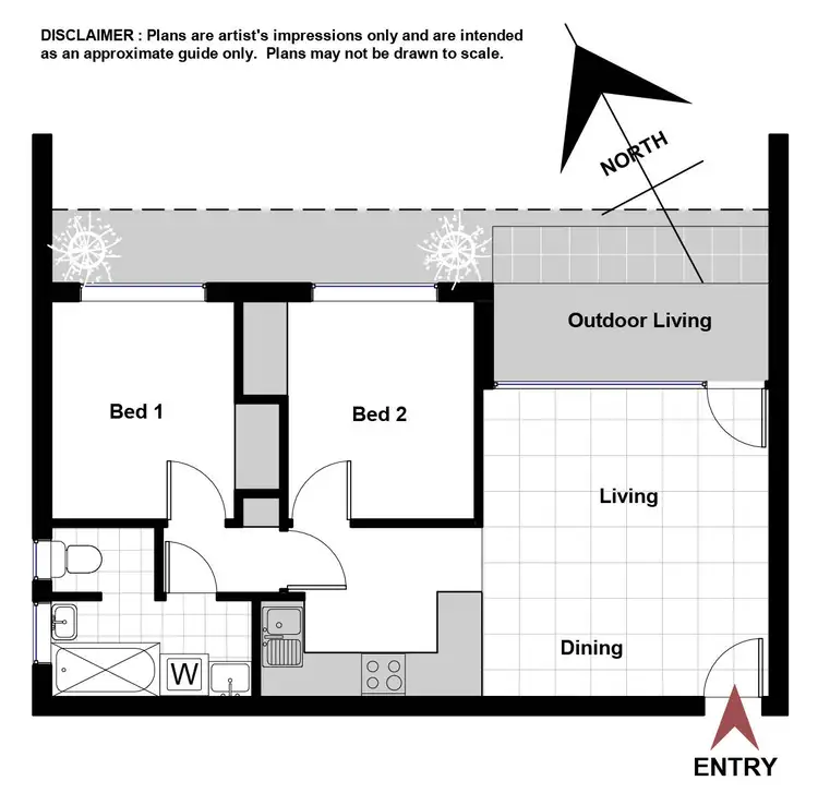 Floorplan of Homely unit listing, 50/179 Melrose Drive, Lyons ACT 2606