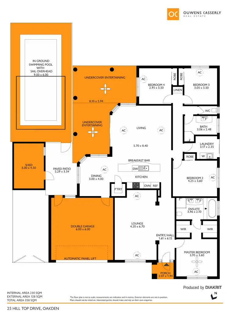 Floorplan of Homely house listing, 25 Hilltop Drive, Oakden SA 5086