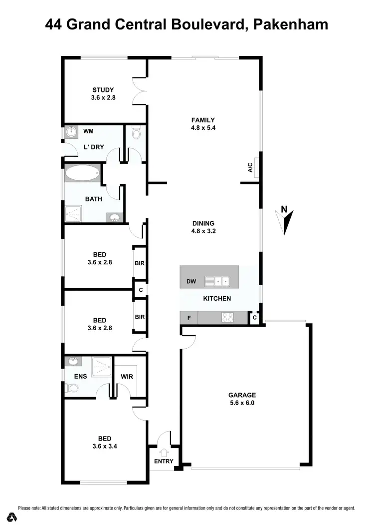 Floorplan of Homely house listing, 44 Grand Central Boulevard, Pakenham VIC 3810