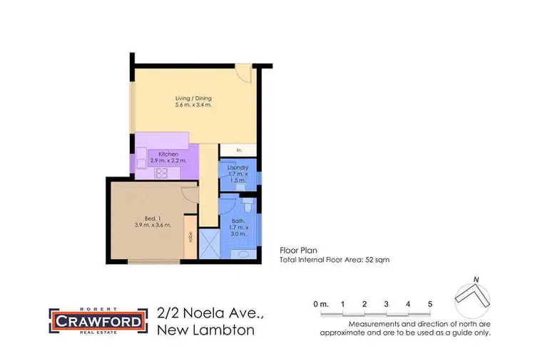 Floorplan of Homely unit listing, 2/2 Noela Avenue, New Lambton NSW 2305