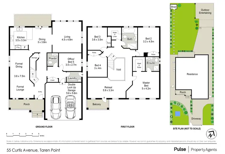 Floorplan of Homely house listing, 55 Curtis Avenue, Taren Point NSW 2229