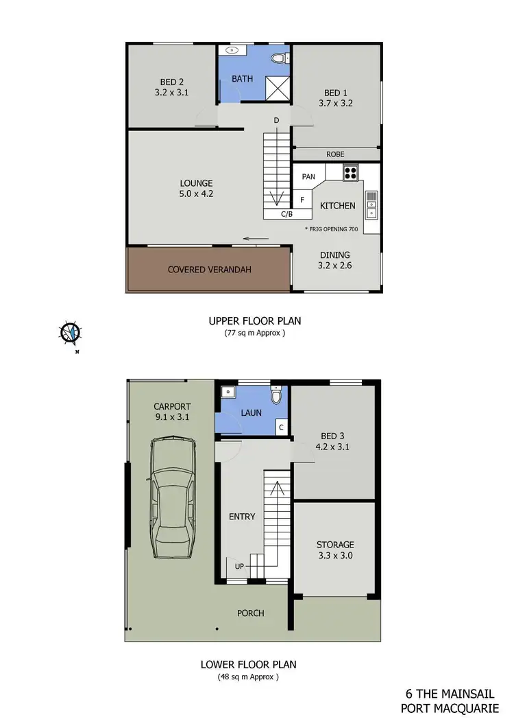 Floorplan of Homely house listing, 6 The Mainsail, Port Macquarie NSW 2444