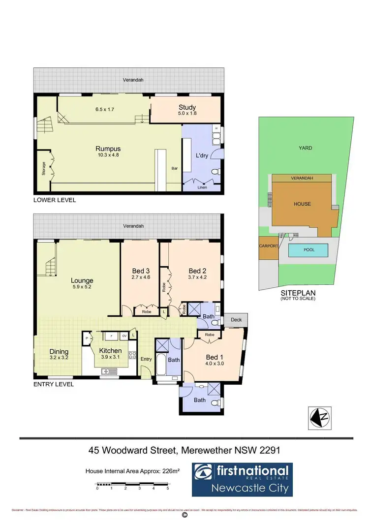 Floorplan of Homely house listing, 45 Woodward Street, Merewether NSW 2291