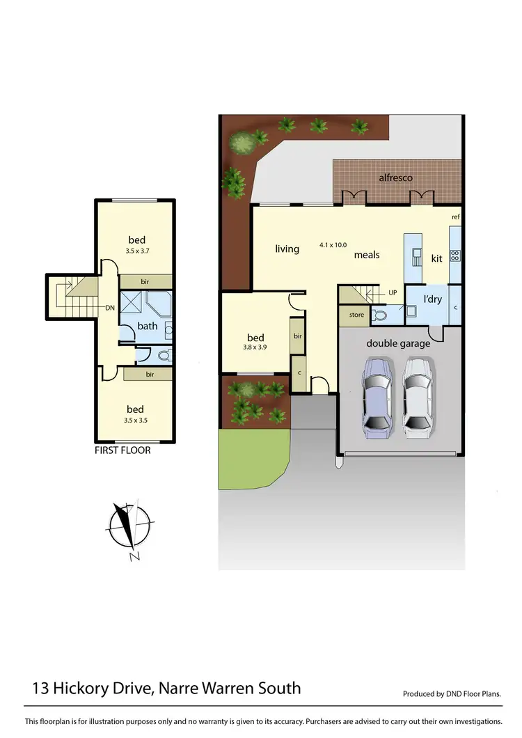Floorplan of Homely house listing, 13 Hickory Drive, Narre Warren South VIC 3805