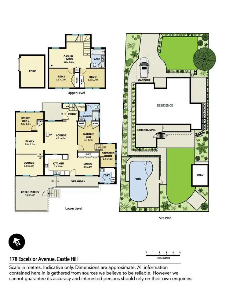 Floorplan of Homely house listing, 178 Excelsior Avenue, Castle Hill NSW 2154