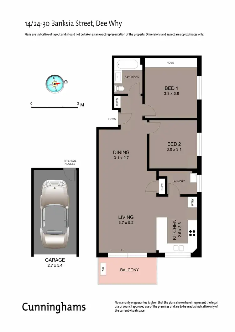 Floorplan of Homely apartment listing, 14/24 Banksia Street, Dee Why NSW 2099