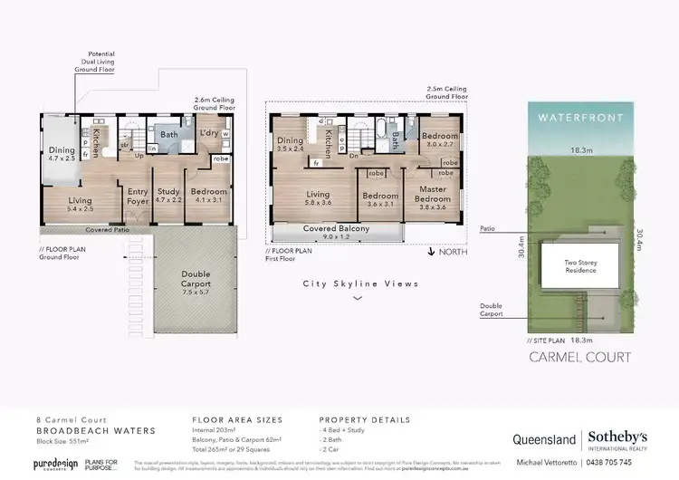 Floorplan of Homely house listing, 8 Carmel Court, Broadbeach Waters QLD 4218