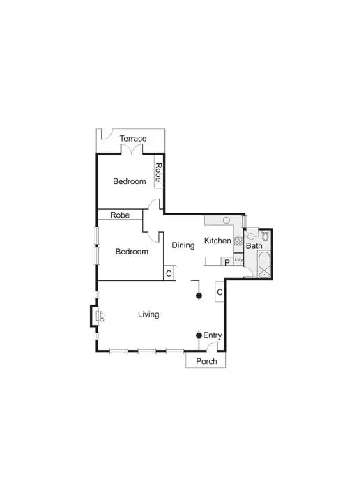 Floorplan of Homely apartment listing, 3/39 Shelley Street, Elwood VIC 3184