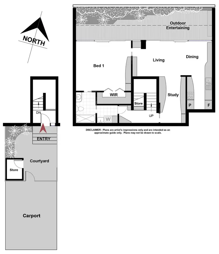 Floorplan of Homely townhouse listing, 11/1 Basedow Street, Torrens ACT 2607