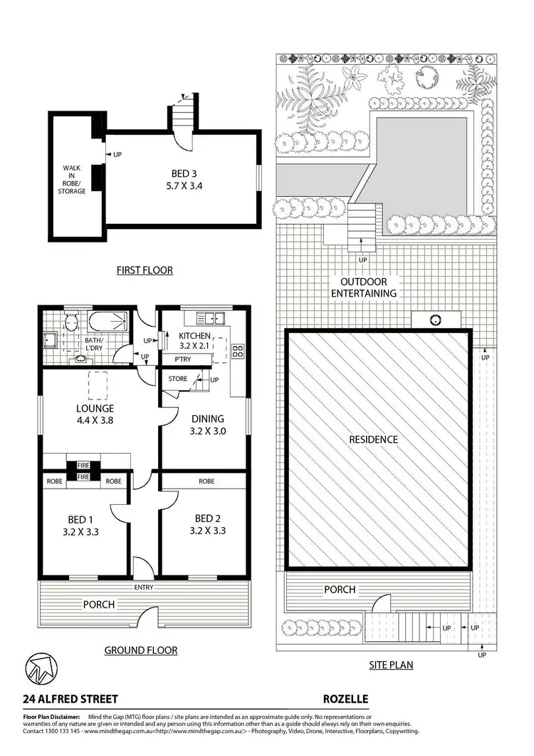 Floorplan of Homely house listing, 24 Alfred Street, Rozelle NSW 2039