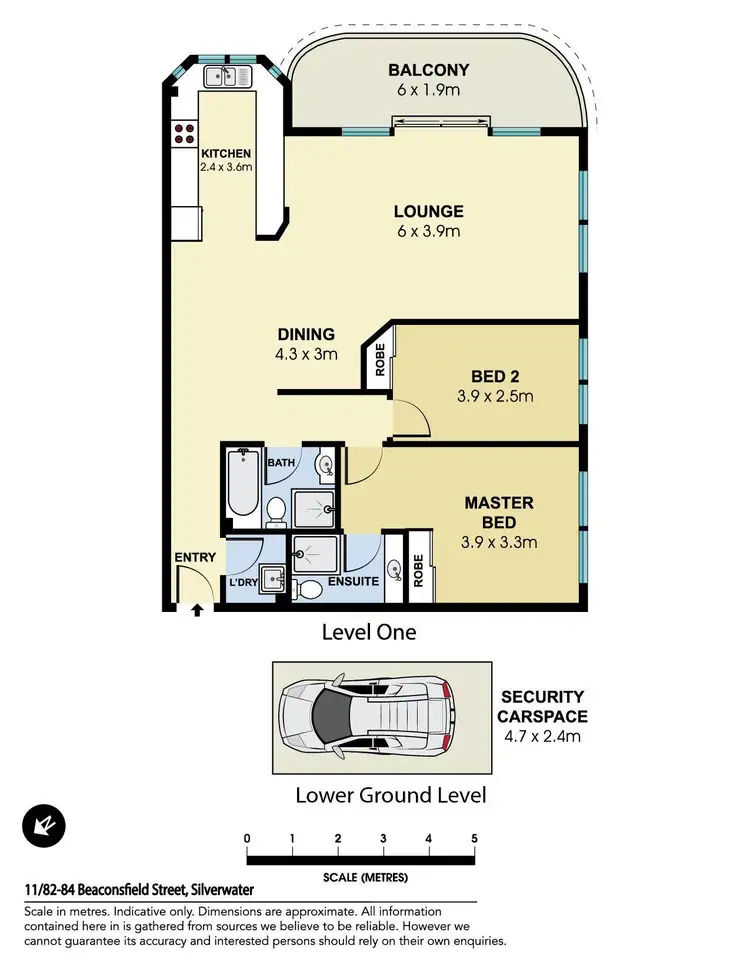 Floorplan of Homely apartment listing, 11/82-84 Beaconsfield Street, Silverwater NSW 2128