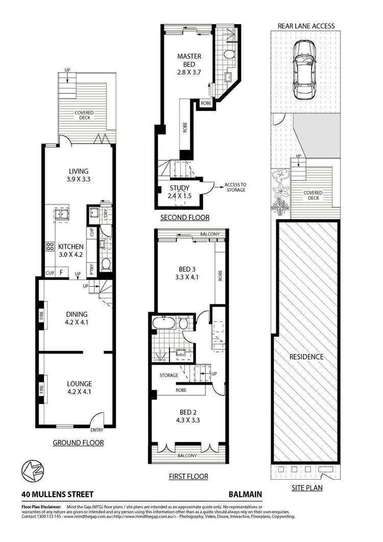 Floorplan of Homely house listing, 40 Mullens Street, Balmain NSW 2041