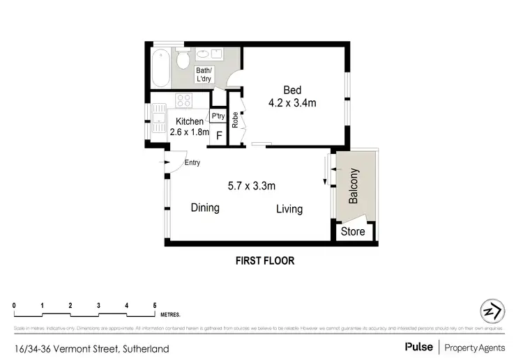 Floorplan of Homely unit listing, 16/34-36 Vermont Street, Sutherland NSW 2232
