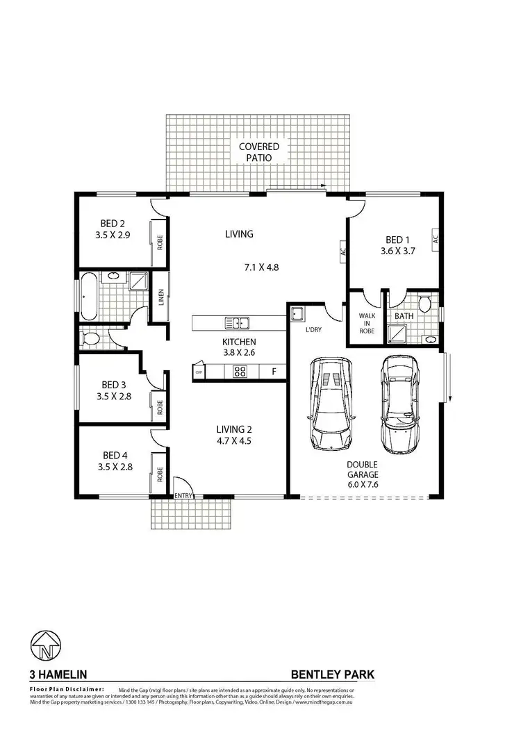 Floorplan of Homely house listing, 3 Hamelin Street, Bentley Park QLD 4869