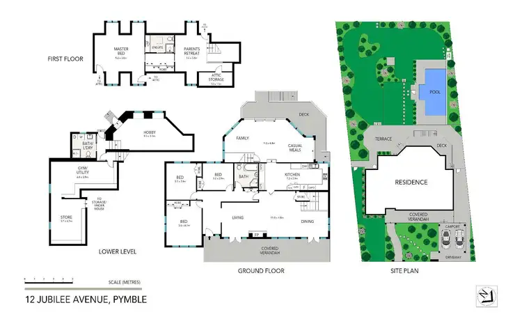 Floorplan of Homely house listing, 12 Jubilee Avenue, Pymble NSW 2073