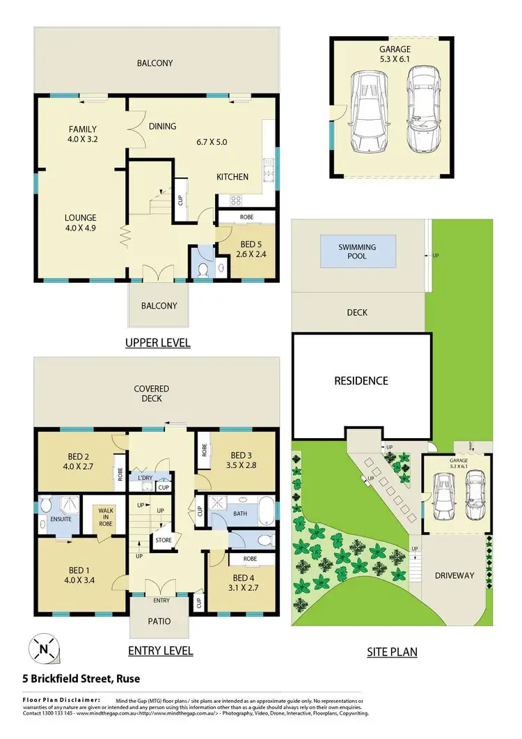 Floorplan of Homely house listing, 5 Brickfield Street, Ruse NSW 2560