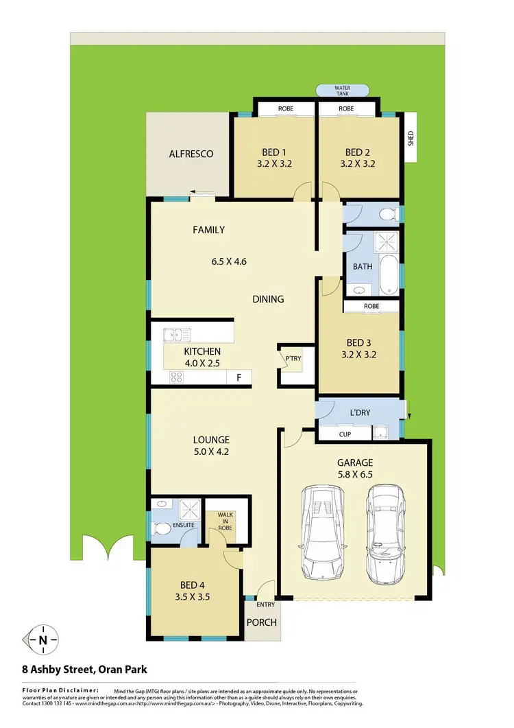 Floorplan of Homely house listing, 8 Ashby Street, Oran Park NSW 2570