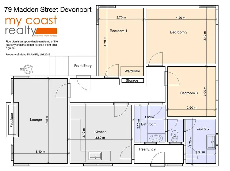 Floorplan of Homely house listing, 79 Madden Street, Devonport TAS 7310