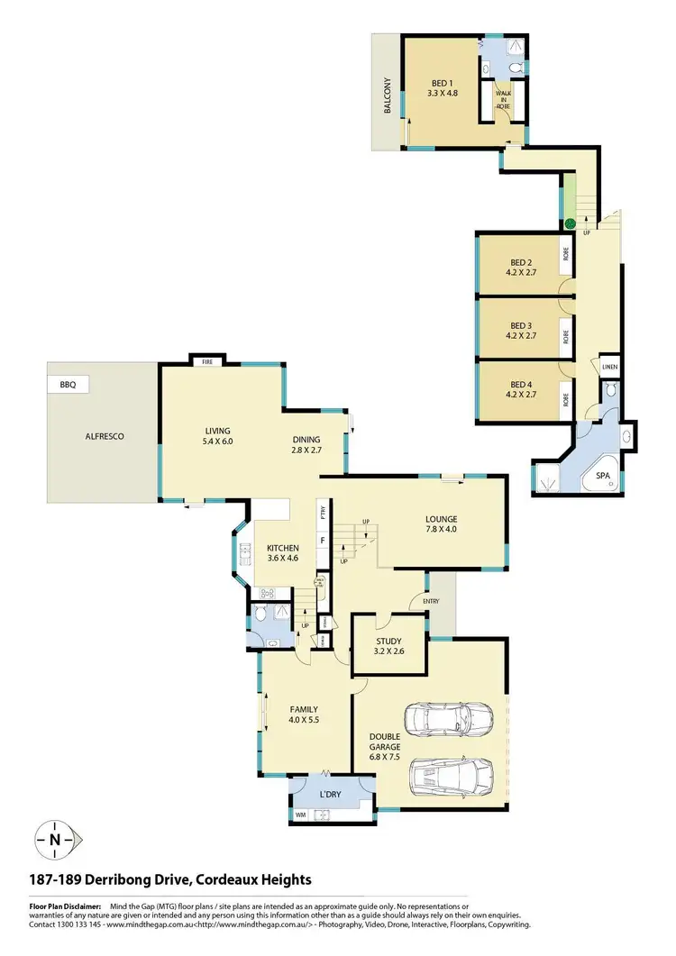 Floorplan of Homely house listing, 187-189 Derribong Drive, Cordeaux Heights NSW 2526
