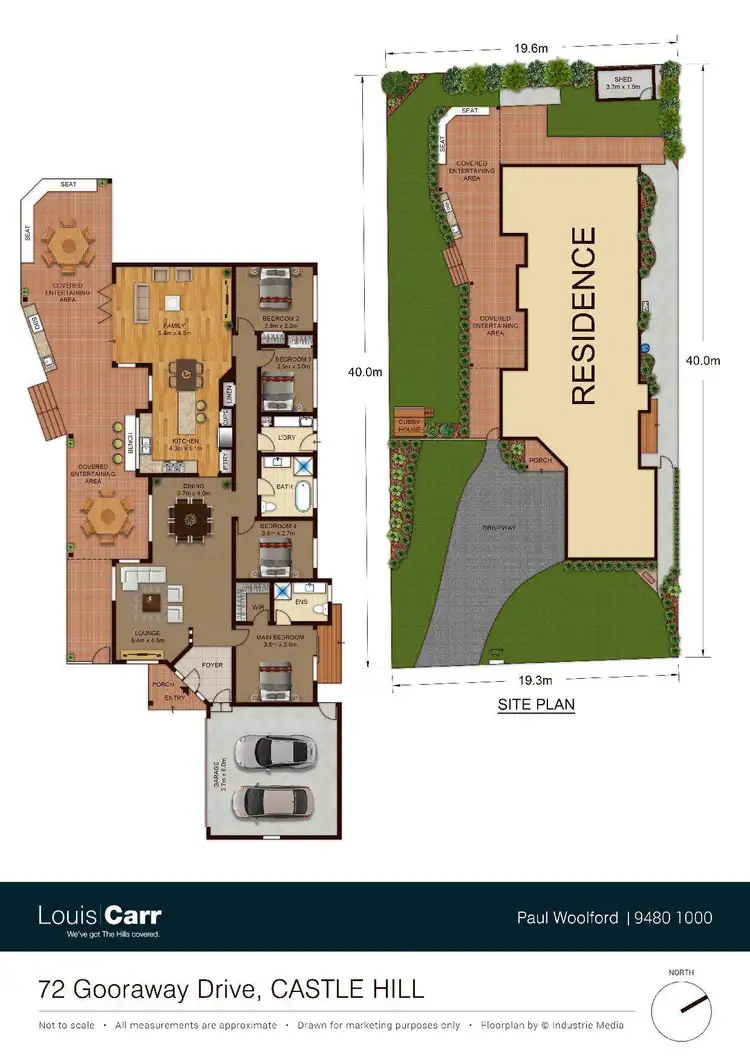 Floorplan of Homely house listing, 72 Gooraway Drive, Castle Hill NSW 2154