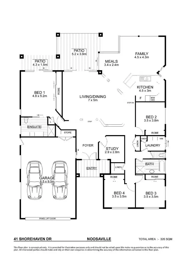Floorplan of Homely house listing, 41 Shorehaven Drive, Noosa Waters QLD 4566