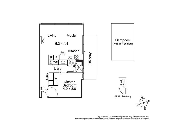 Floorplan of Homely apartment listing, 206/102 Rankins Road, Kensington VIC 3031