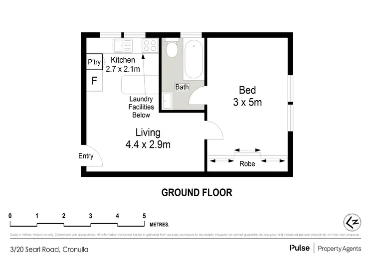 Floorplan of Homely apartment listing, 3/20 Searl Road, Cronulla NSW 2230