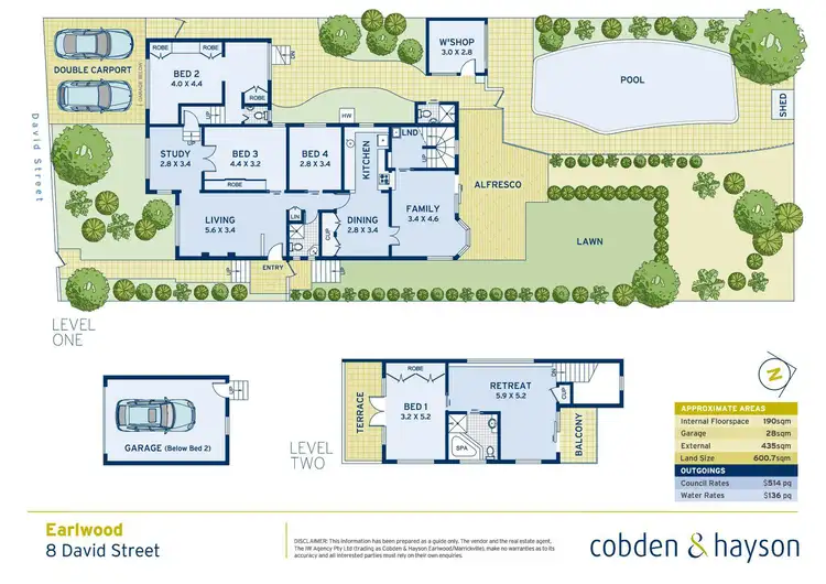 Floorplan of Homely house listing, 8 David Street, Earlwood NSW 2206