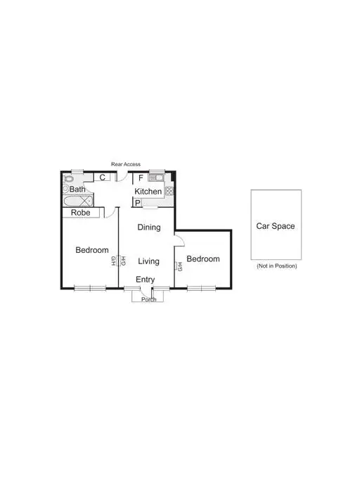 Floorplan of Homely apartment listing, 5/75 Queens Road, Melbourne VIC 3004