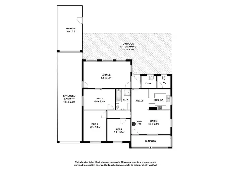 Floorplan of Homely house listing, 210 Glencoe West Road, Glencoe SA 5291