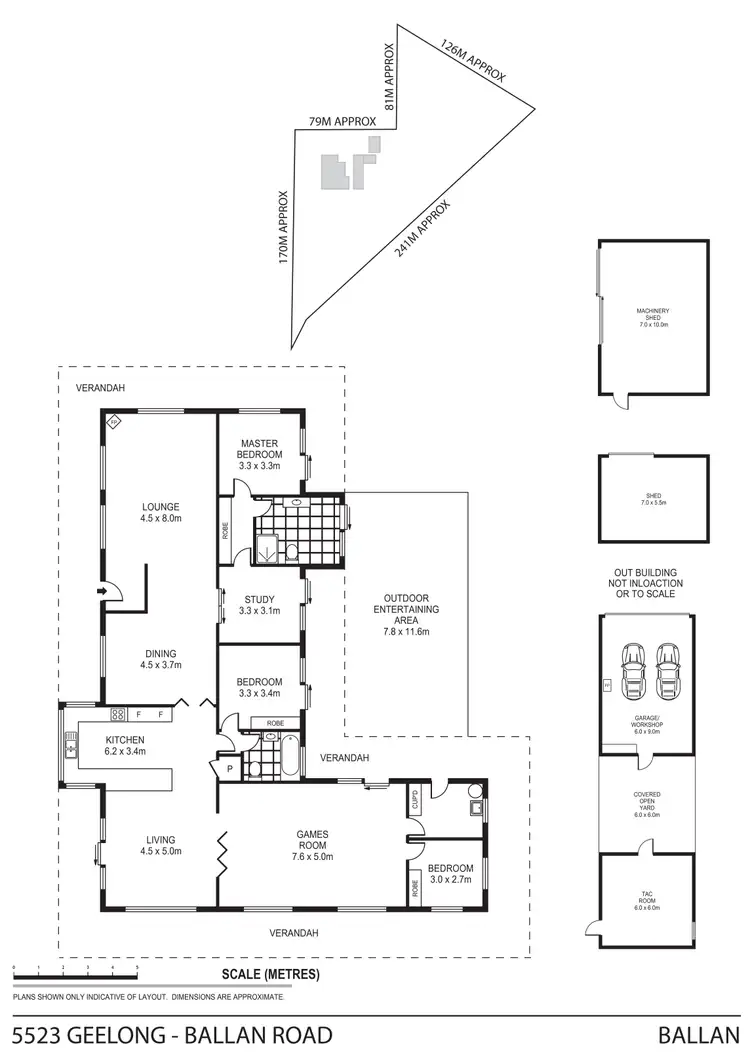Floorplan of Homely house listing, 5523 Geelong-Ballan Road, Ballan VIC 3342