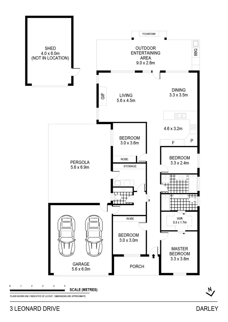 Floorplan of Homely house listing, 3 Leonard Drive, Darley VIC 3340