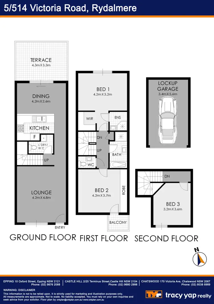 Floorplan of Homely townhouse listing, 5/514-524 Victoria Road, Rydalmere NSW 2116