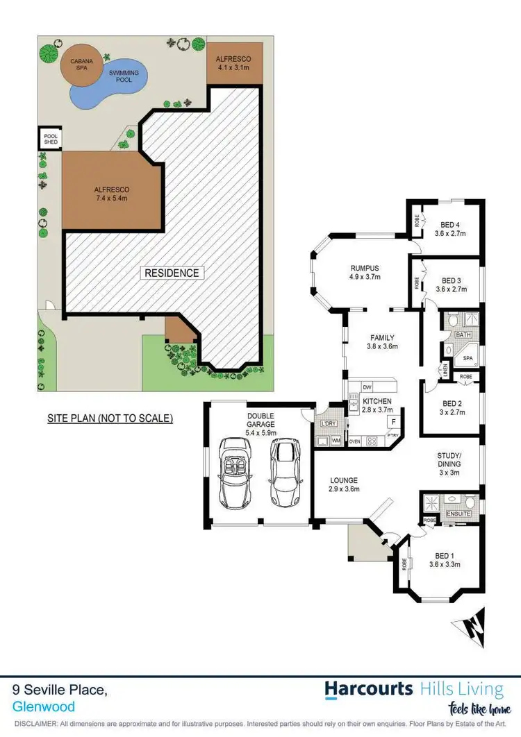 Floorplan of Homely house listing, 9 Seville Place, Glenwood NSW 2768