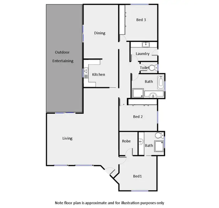 Floorplan of Homely house listing, 721 Fourteenth Street, Mildura VIC 3500