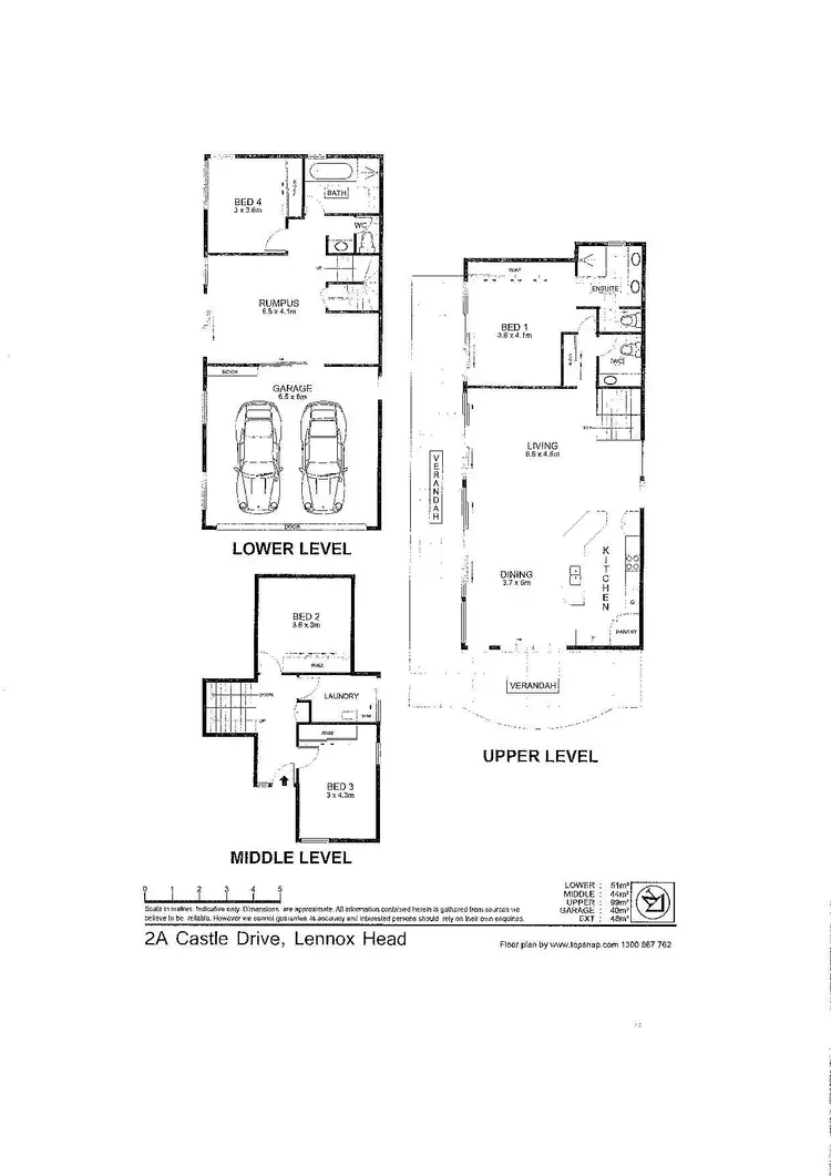 Floorplan of Homely house listing, 2a Castle Drive, Lennox Head NSW 2478