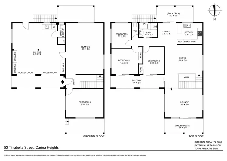 Floorplan of Homely house listing, 53 Tirrabella Street, Carina Heights QLD 4152