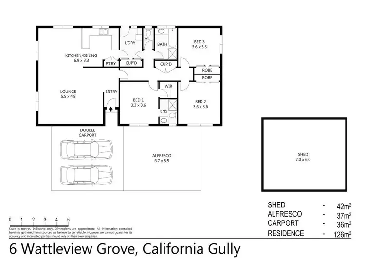 Floorplan of Homely house listing, 6 Wattleview Grove, California Gully VIC 3556