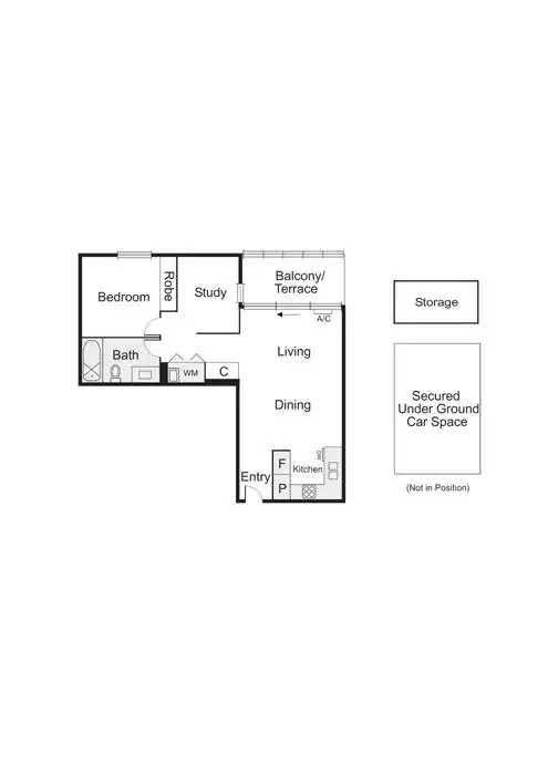 Floorplan of Homely apartment listing, 212/95 Ormond Road, Elwood VIC 3184