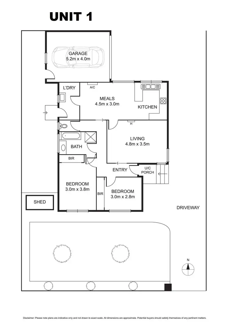 Floorplan of Homely unit listing, 1 & 2/4 Oberon Boulevard, Campbellfield VIC 3061