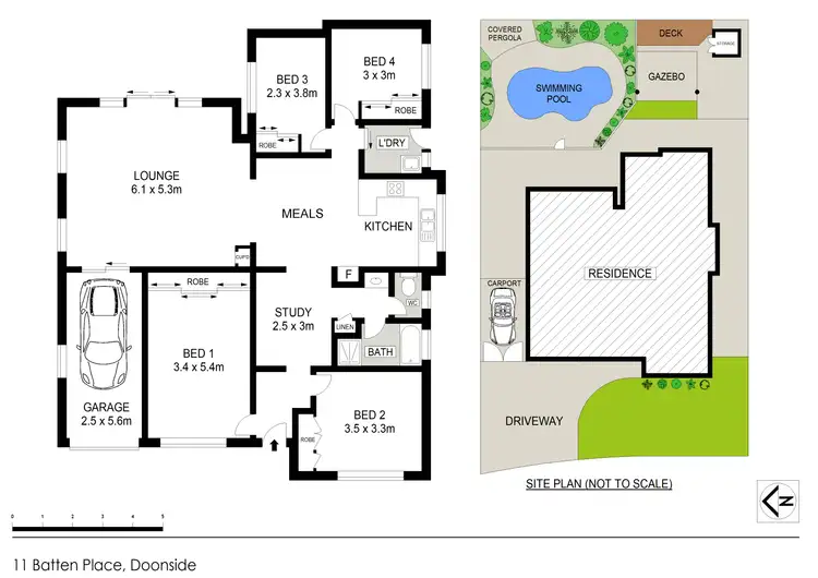 Floorplan of Homely house listing, 11 Batten Place, Doonside NSW 2767