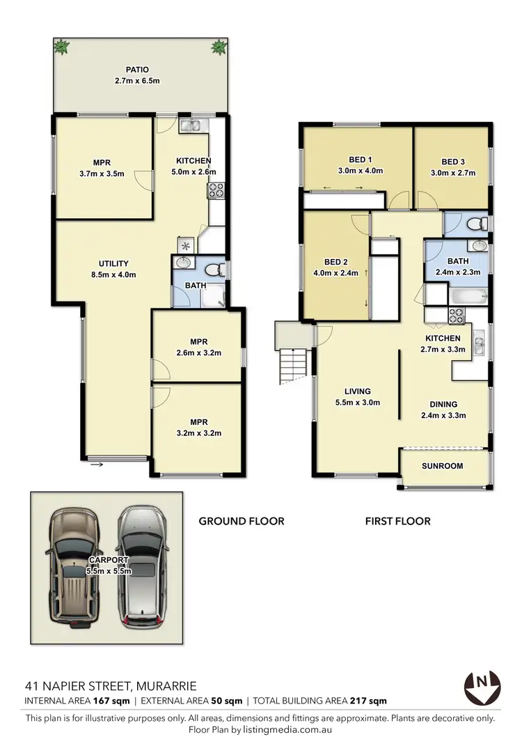 Floorplan of Homely house listing, 41 Napier Street, Murarrie QLD 4172