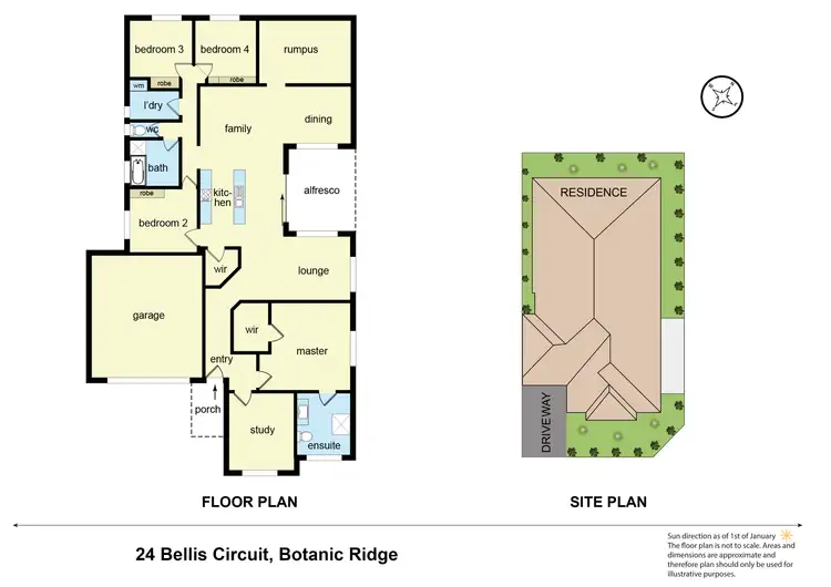 Floorplan of Homely house listing, 24 Bellis Circuit, Botanic Ridge VIC 3977