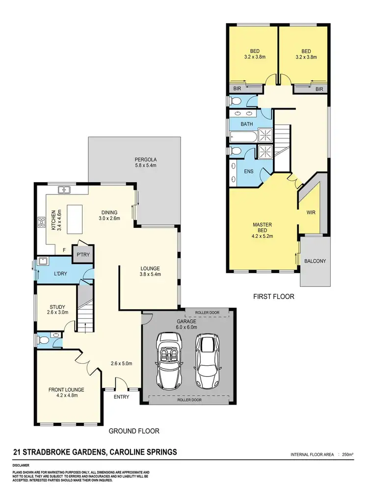 Floorplan of Homely house listing, 21 Stradbroke Gardens, Caroline Springs VIC 3023